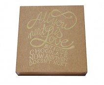 Windowbox 90x90x30mm interior all you need is love crème
